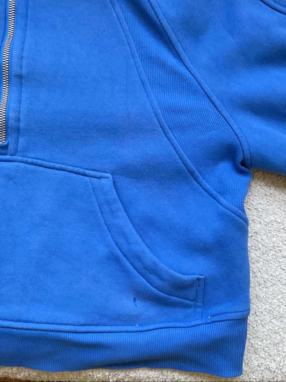lululemon athletica Scuba oversized half zip hoodie in cobalt blue - Picture 8 of 8